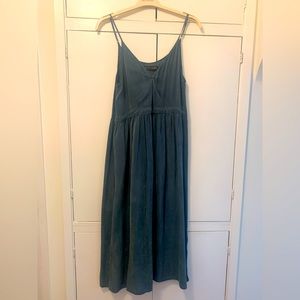 Christy dawn cinsched waist silk dress
